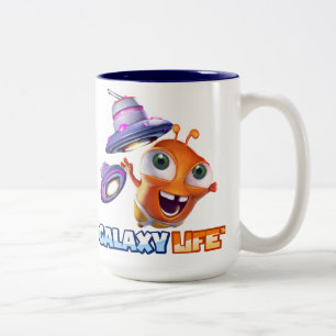 Mugg för galaxlivlogotyp