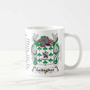 Mugg för Gallagher familjvapensköld