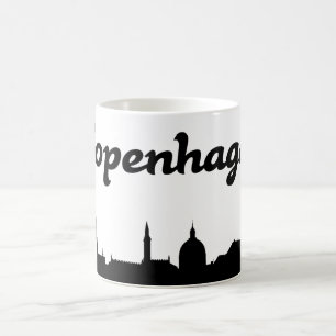 Mugg för gåva för KöpenhamnDanmark Landmark