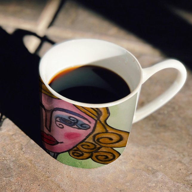 Mugg för gåvor (färglös vismliknande 02) benporslin mugg (Skapare uppladdad)