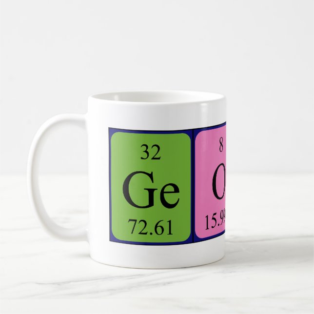 Mugg för Geoff periodisk bordnamn (Vänster)