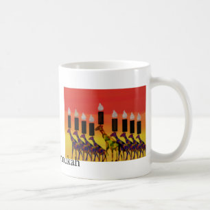 Mugg för giraffHannukah menora