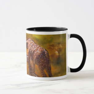 Mugg för giraffvärldskonst