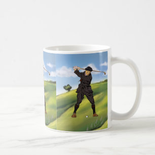 Mugg för Golf för golfare för vintagelookperiod