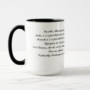 Mugg för gorillafamiljkaffe