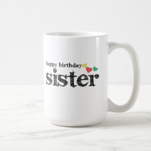 Mugg för grattis på födelsedagensysterkaffe
