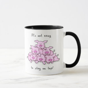 Mugg för grispyramidkaffe