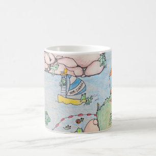 Mugg för grodasommarkaffe
