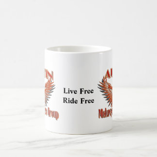 Mugg för grupp för Austin motorcykelryttare