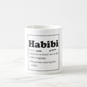 Mugg för Habibi ordbokdefinition