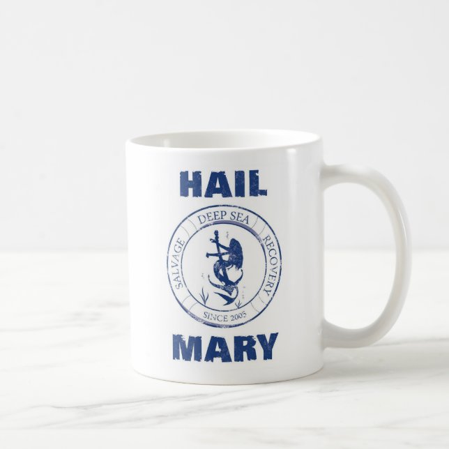 Mugg för hagelMary besättning (vit) (Höger)