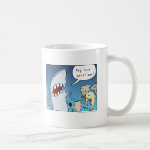 Mugg för hajtecknadkaffe