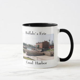 Mugg för hamn för buffelErie kanal