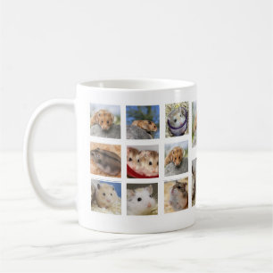 Mugg för hamster-/GerbilCollagefoto (rundan)