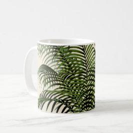 Mugg för handflatanormbunksbladkaffe