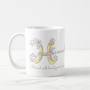 Mugg för Hannah känd menande monogramH