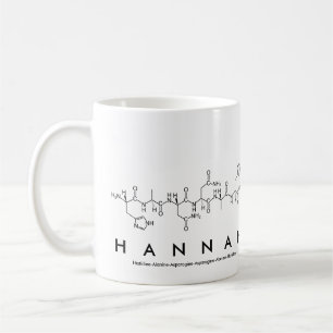Mugg för Hannah peptidenamn