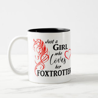 Mugg för hästälskare. Foxtrotter.