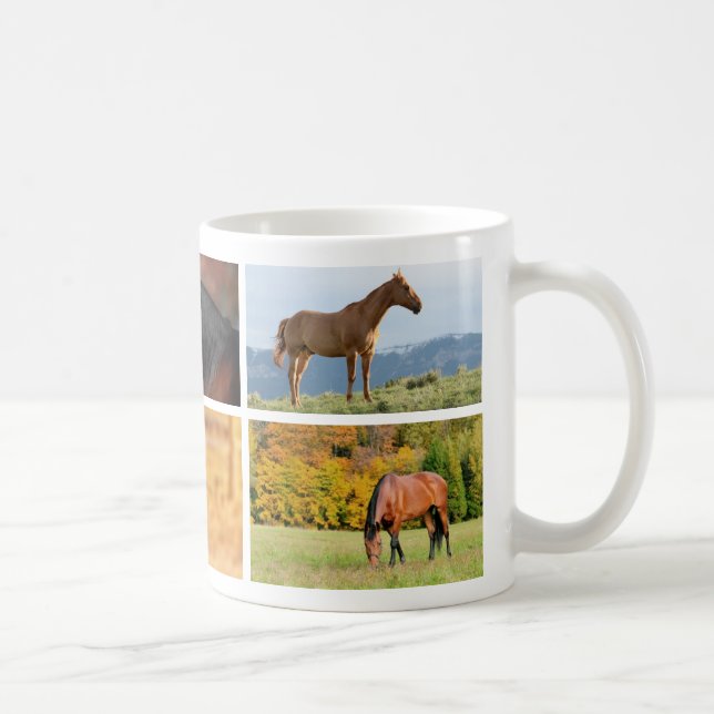 Mugg för hästfotoCollage (Höger)