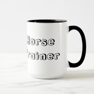 Mugg för hästinstruktörlogotyp