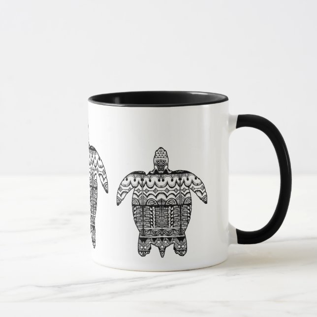 Mugg för havssköldpaddamönster (Höger)