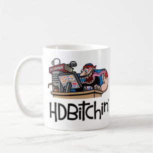 Mugg för HDBitchin logotypkaffe - surfa för fora