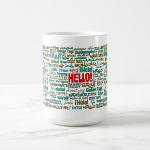 Mugg för hejer (mång- språk)
