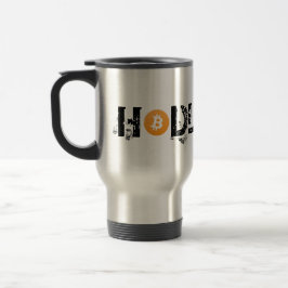 Mugg för #HODLBitcoin BTC rostfritt stål