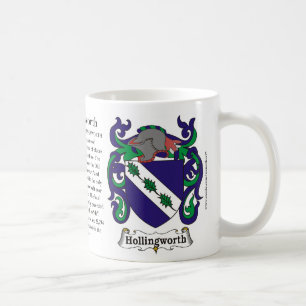 Mugg för Hollingsworth familjvapensköld
