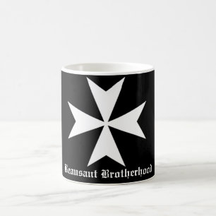 Mugg för Hospitaller Beausant brödraskapsvart