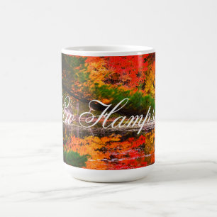 Mugg för höstreflexionsNew Hampshire kaffe