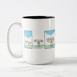 Mugg för humor för Ding ankaflyg