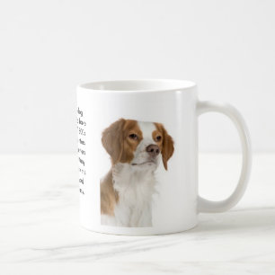 Mugg för hund för Brittany Spaniel