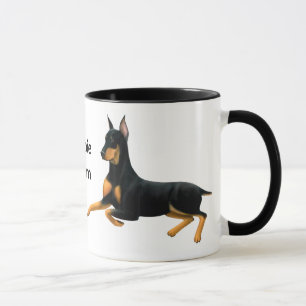 Mugg för hund för Pinscher för Dobie mammaDober