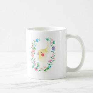 Mugg för illustration för fågel för husdjur f