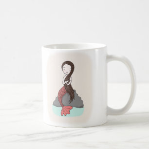 Mugg för illustration för sjöjungfru för