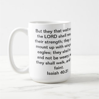 Mugg för Isaiah 40:31kaffe