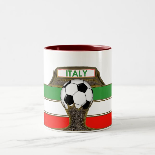 Mugg för italienfotbollkaffe (Center)