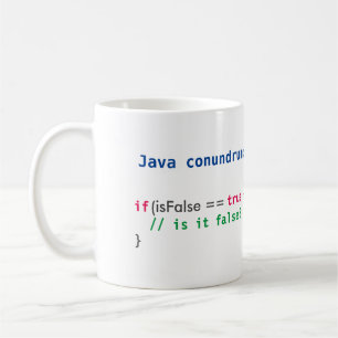 Mugg för Java isFalseconundrum