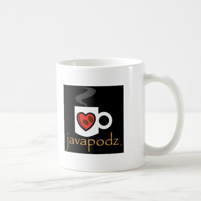 Mugg för JavaPodz vitkaffe (Höger)