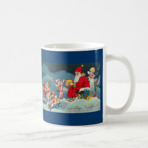 Mugg för jul "för Gelukkig Kerstfeest" vintage