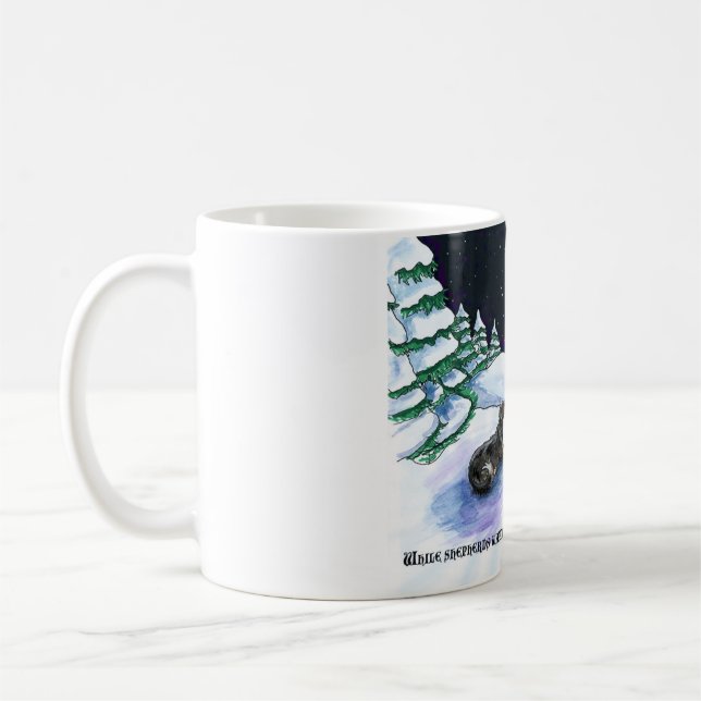 Mugg för jul för svart- & solbrännaengelskaherde (Vänster)
