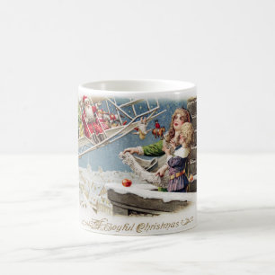 Mugg för jul för vintagejultomtenbarn