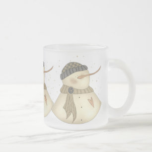 Mugg för julaftonSnowmans hjärta
