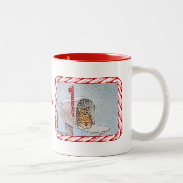 Mugg för julbrevlådakatt (Höger)