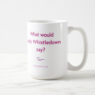Mugg för Julia Quinn "dam Whistledown"
