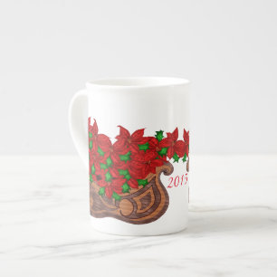 Mugg för julstjärnaSledbenporslin Benporslin Mugg