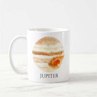 Mugg för Jupiter planetvattenfärg