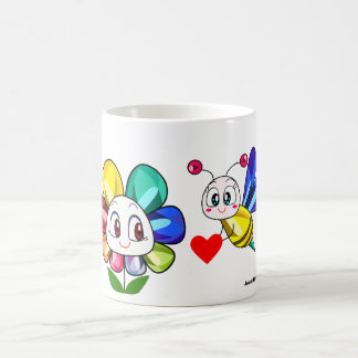 Mugg för juvelblommakaffe