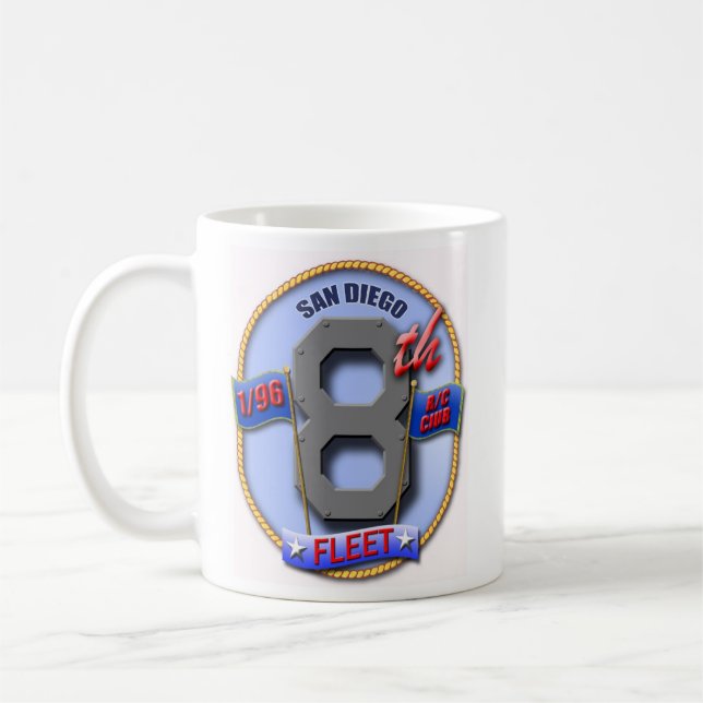 mugg för kaffe 8thfleetlogo (Vänster)
